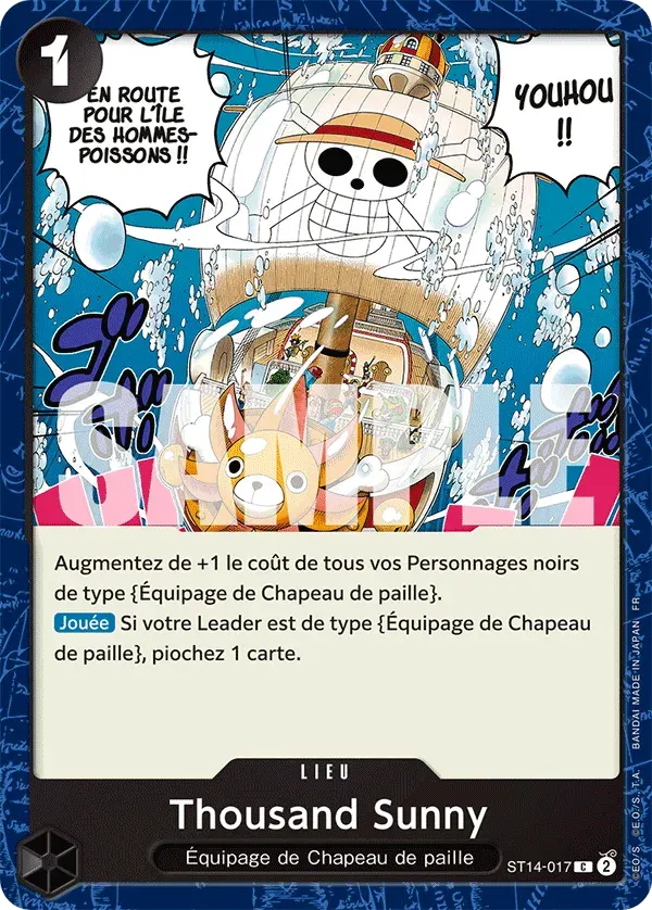Thousand Sunny — carte One Piece TCG ST14-017 (The Best - Vol. 2)