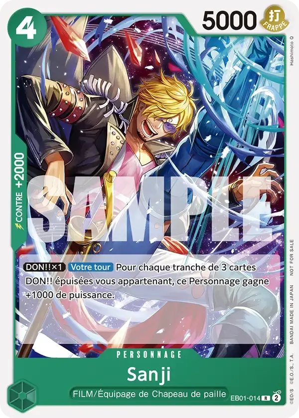 Sanji — carte One Piece TCG EB01-014 (Cartes promos)