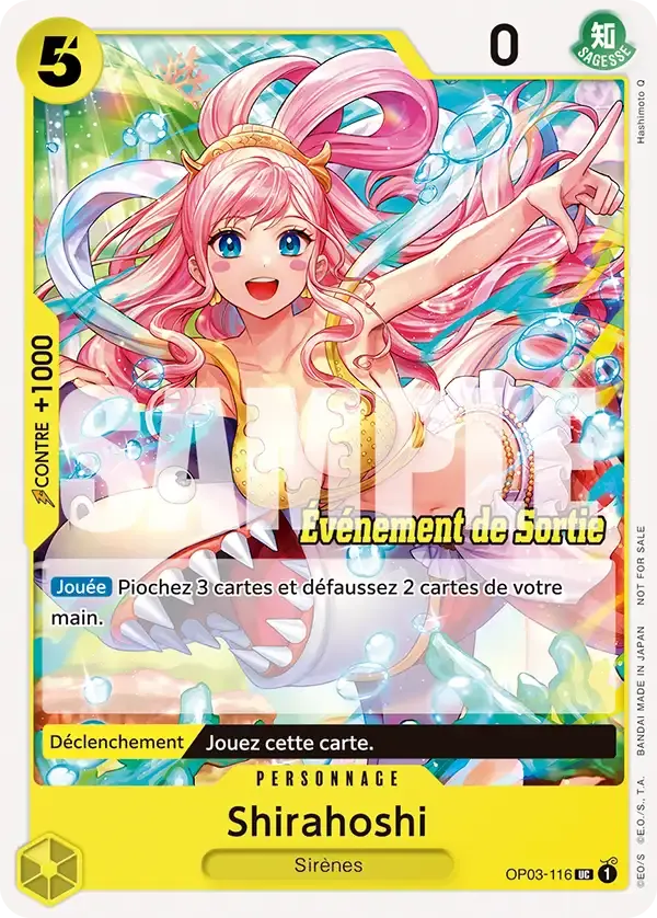 Shirahoshi — carte One Piece TCG OP03-116 (Cartes promos)