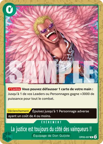 La justice est toujours du côté des vainqueurs !!