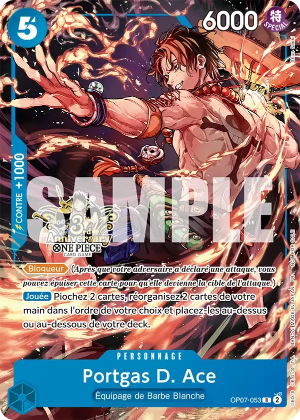 Portgas D. Ace — carte One Piece TCG OP07-053 (Cartes promos)