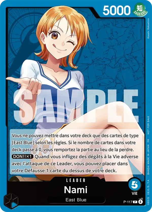 Nami — carte One Piece TCG P-117 (Cartes promos)