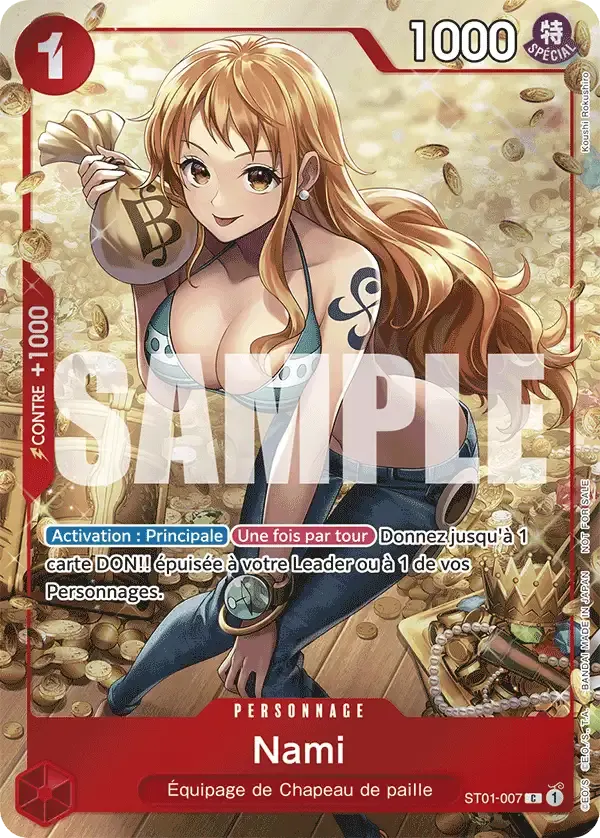 Nami — carte One Piece TCG ST01-007 (Cartes promos)