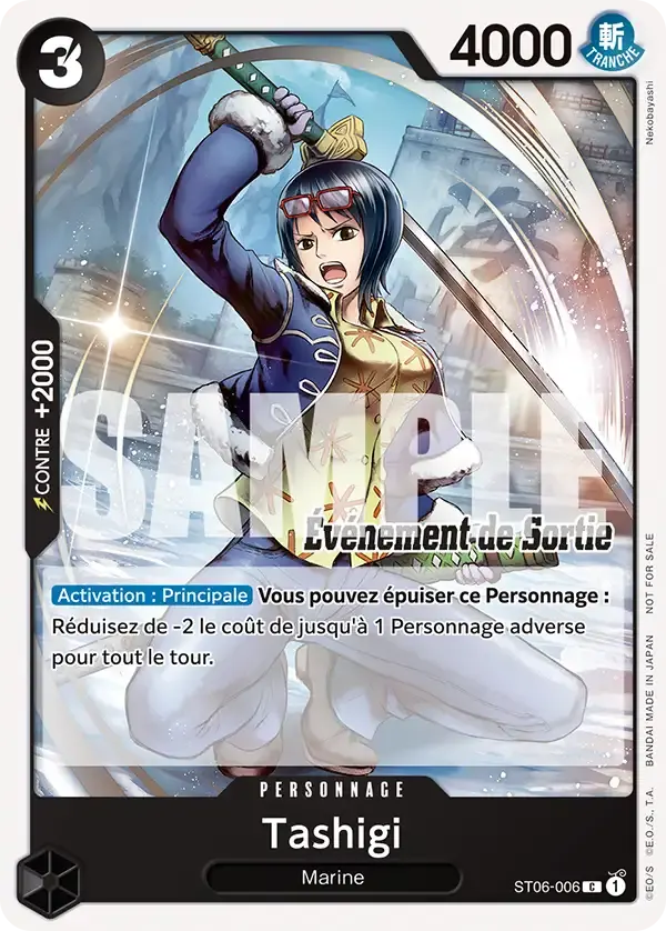 Tashigi — carte One Piece TCG ST06-006 (Cartes promos)