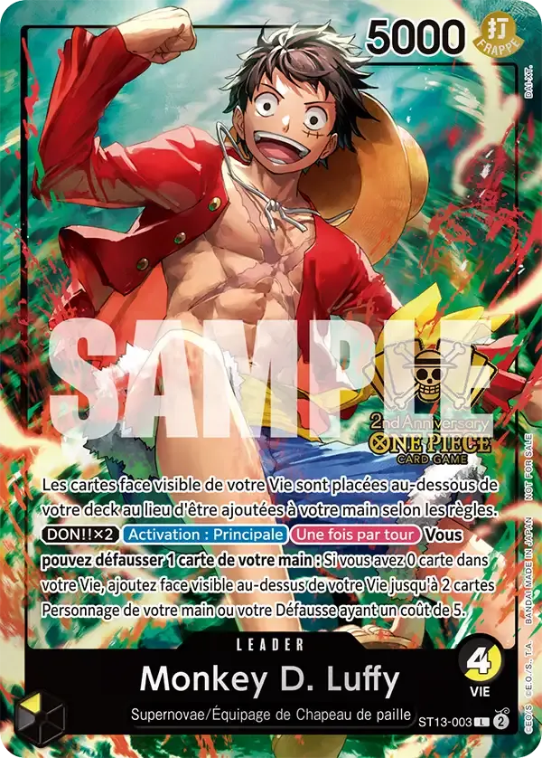 Monkey D. Luffy — carte One Piece TCG ST13-003 (Cartes promos)