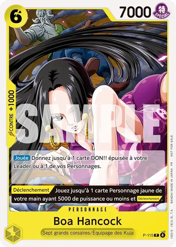 Boa Hancock — carte One Piece TCG P-115 (Événement de sortie OP15-EB04)