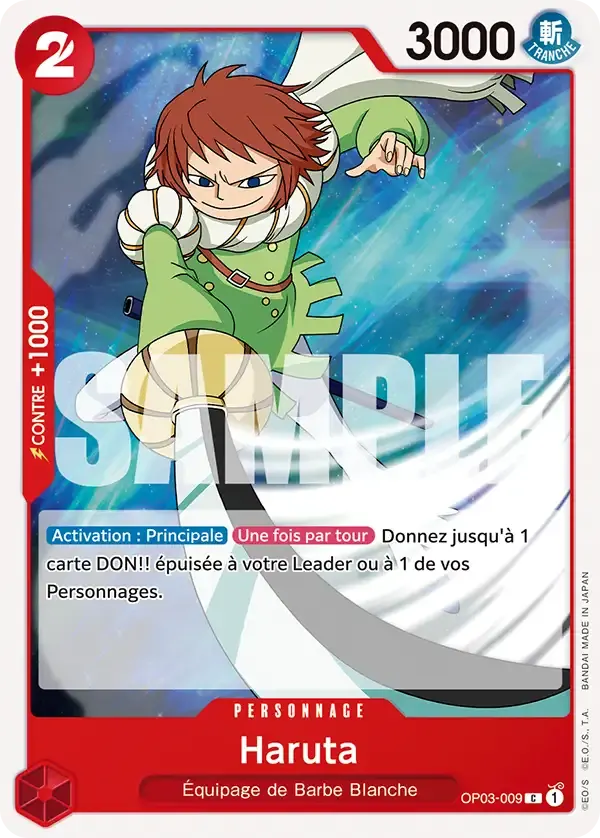 Haruta — carte One Piece TCG OP03-009 (Edward Newgate)
