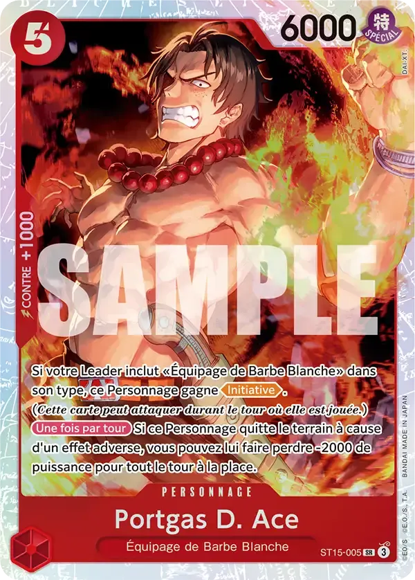 Portgas D. Ace — carte One Piece TCG ST15-005 (Edward Newgate)