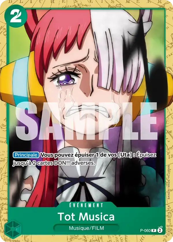 Tot Musica — carte One Piece TCG P-060 (Uta)