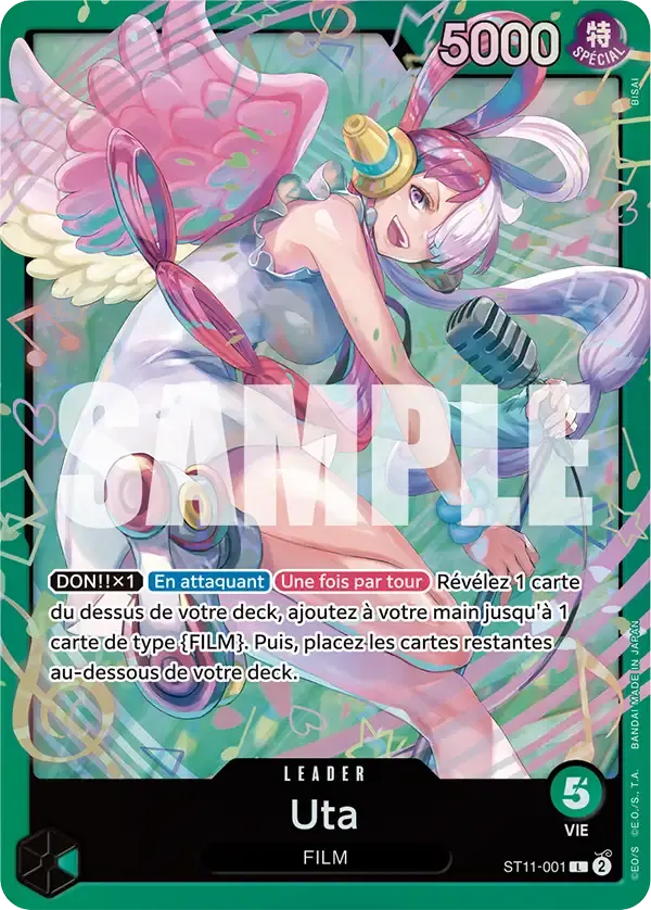 Uta — carte One Piece TCG ST11-001 (Uta)