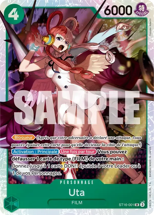 Uta — carte One Piece TCG ST16-001 (Uta)