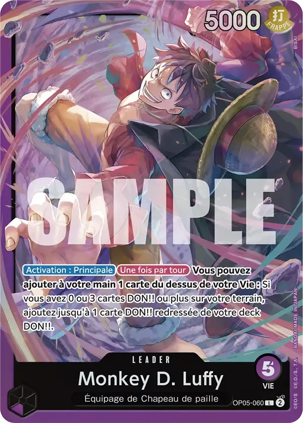 Monkey D. Luffy — carte One Piece TCG OP05-060 (Monkey D. Luffy)