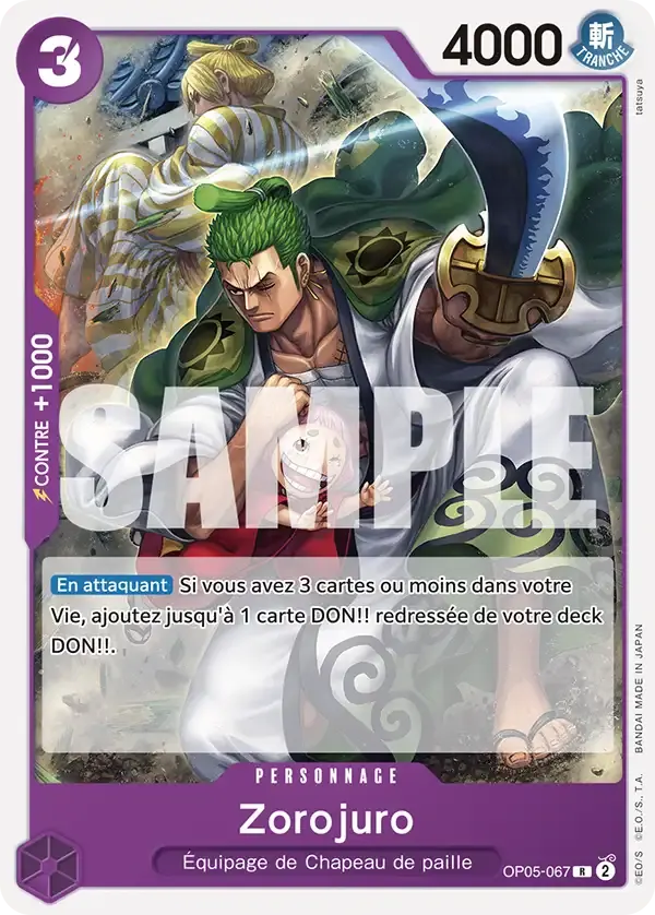 Zorojuro — carte One Piece TCG OP05-067 (Monkey D. Luffy)