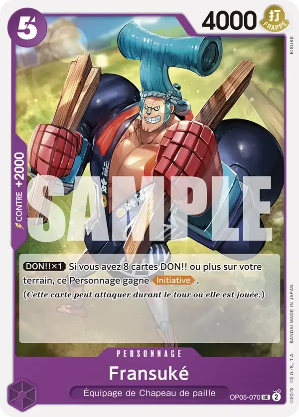 Fransuké — carte One Piece TCG OP05-070 (Monkey D. Luffy)