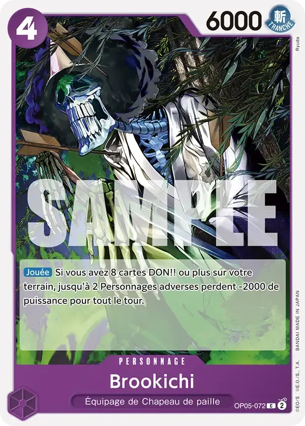 Brookichi — carte One Piece TCG OP05-072 (Monkey D. Luffy)