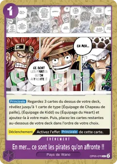 En mer... ce sont les pirates qu'on affronte !! (OP05-076)