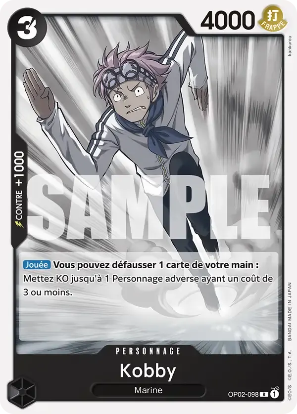 Kobby — carte One Piece TCG OP02-098 (Smoker)