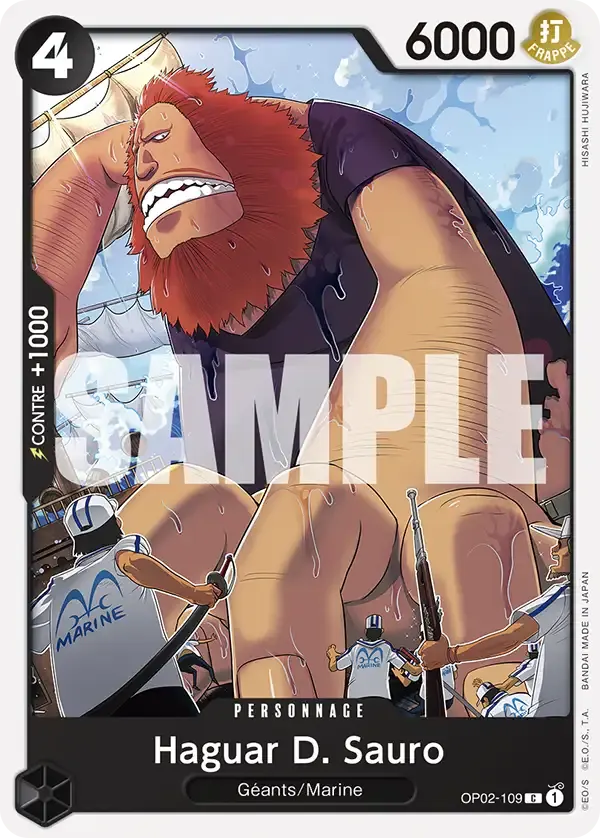 Haguar D. Sauro — carte One Piece TCG OP02-109 (Smoker)