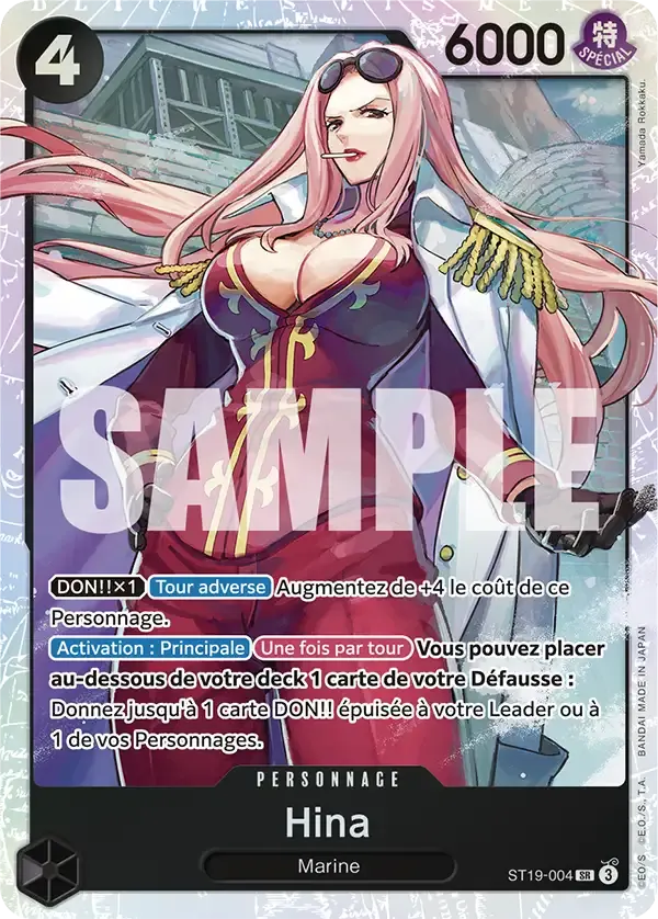 Hina — carte One Piece TCG ST19-004 (Smoker)