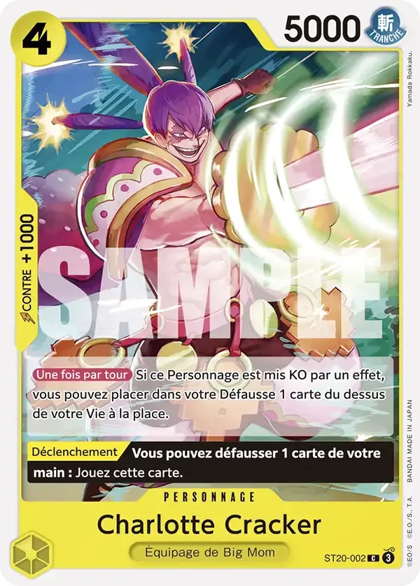 Charlotte Cracker — carte One Piece TCG ST20-002 (Charlotte Katakuri)