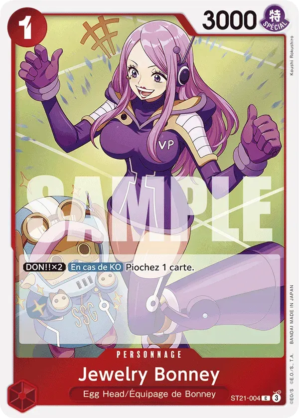 Jewelry Bonney — carte One Piece TCG ST21-004 (EX GEAR 5TH)