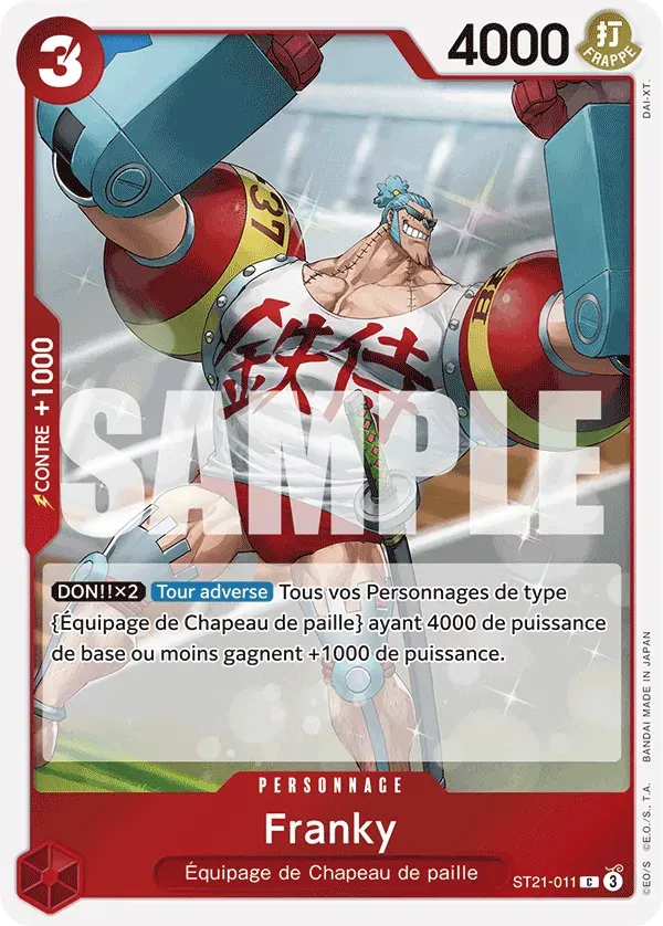 Franky — carte One Piece TCG ST21-011 (EX GEAR 5TH)