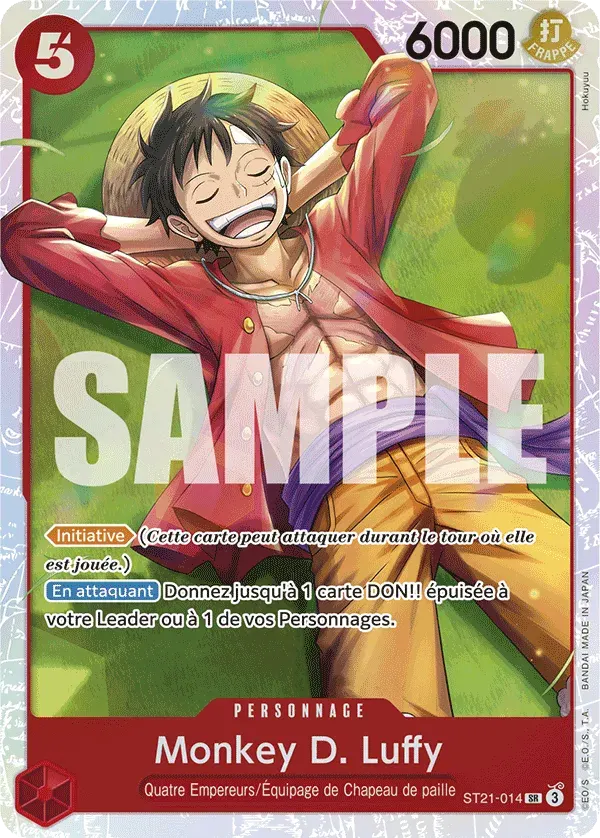 Monkey D. Luffy — carte One Piece TCG ST21-014 (EX GEAR 5TH)
