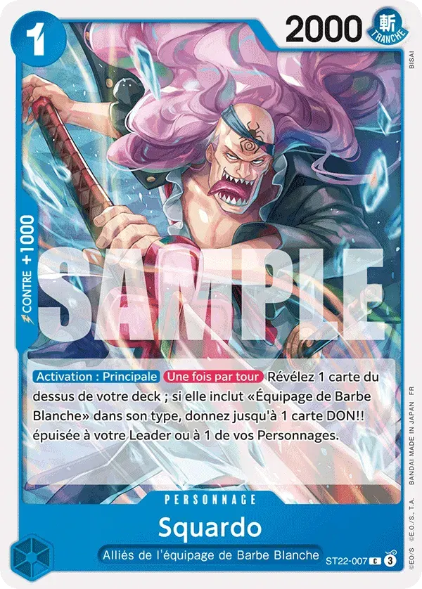 Squardo — carte One Piece TCG ST22-007 (Ace et Newgate)