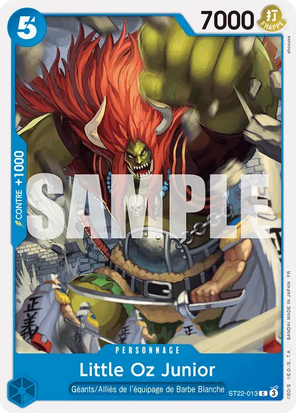 Little Oz Junior — carte One Piece TCG ST22-013 (Ace et Newgate)