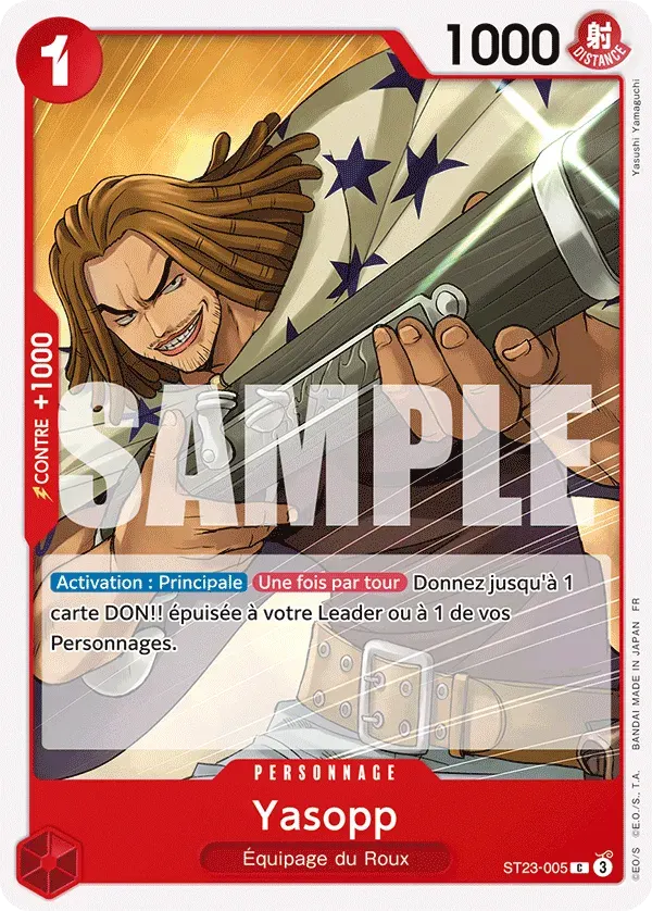 Yasopp — carte One Piece TCG ST23-005 (Shanks)