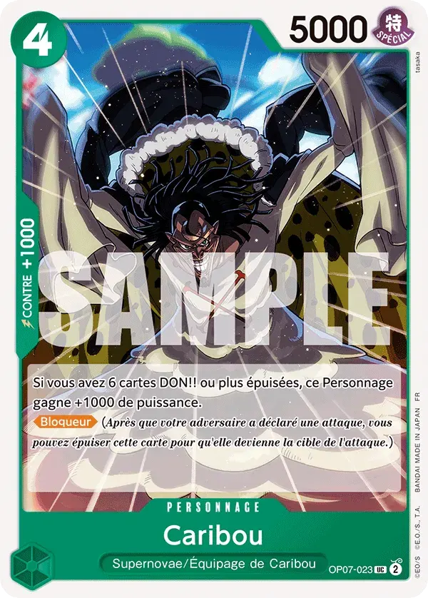 Caribou — carte One Piece TCG OP07-023 (Jewelry Bonney)