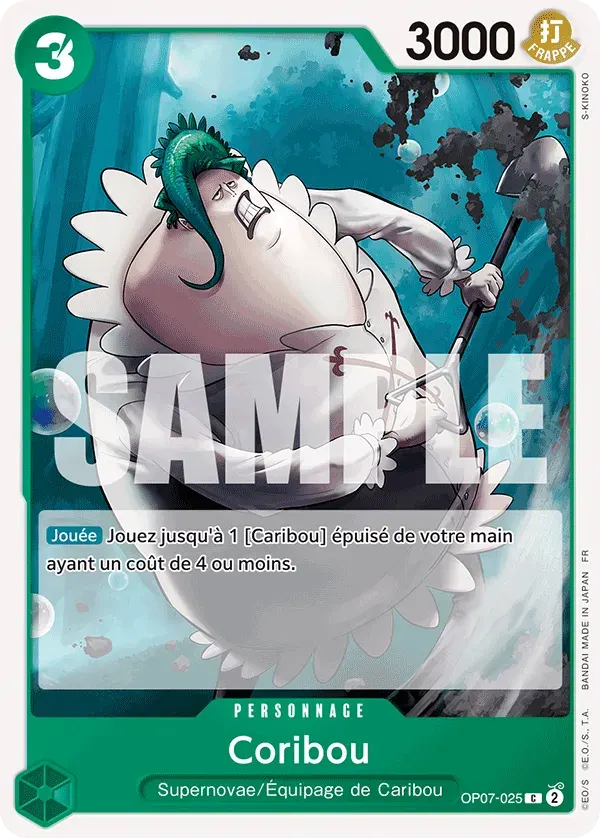 Coribou — carte One Piece TCG OP07-025 (Jewelry Bonney)
