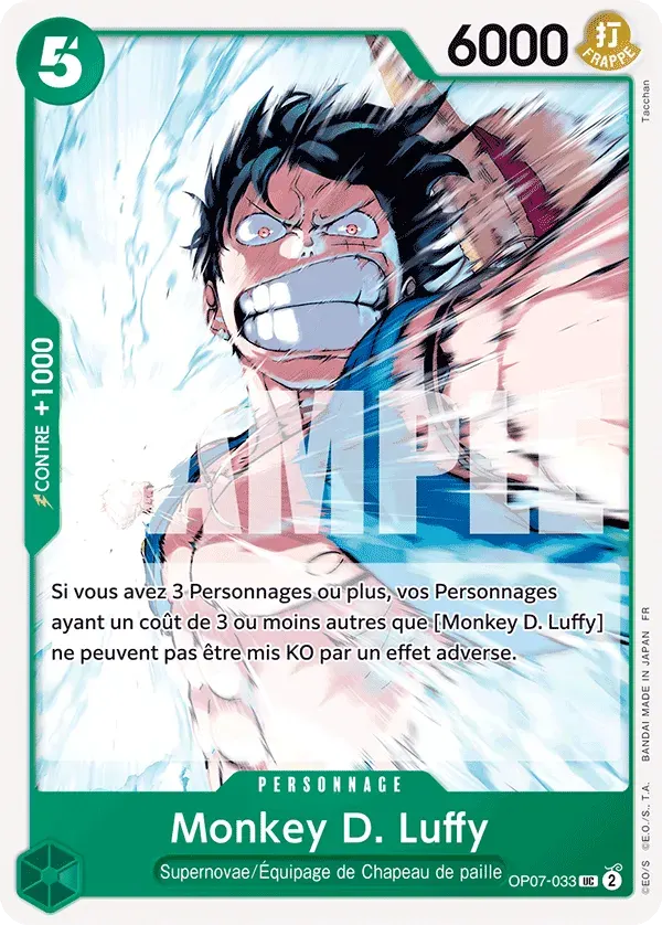 Monkey D. Luffy — carte One Piece TCG OP07-033 (Jewelry Bonney)