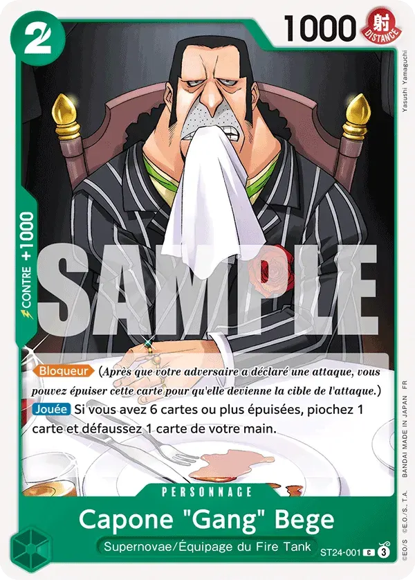 Capone "Gang" Bege — carte One Piece TCG ST24-001 (Jewelry Bonney)
