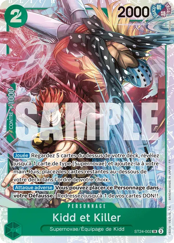 Kidd et Killer — carte One Piece TCG ST24-002 (Jewelry Bonney)