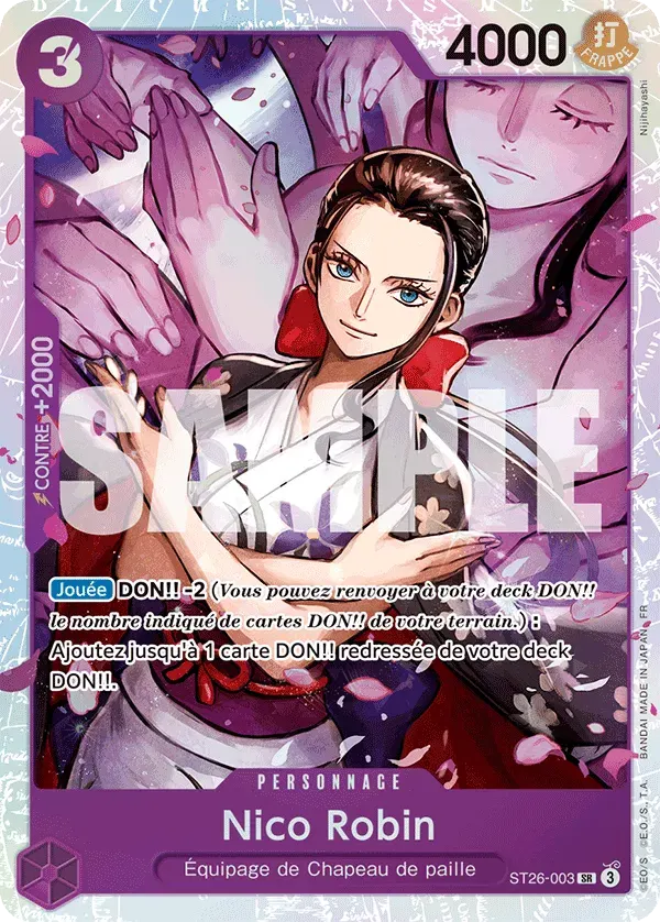 Nico Robin — carte One Piece TCG ST26-003 (Monkey D. Luffy)