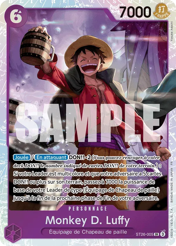 Monkey D. Luffy — carte One Piece TCG ST26-005 (Monkey D. Luffy)