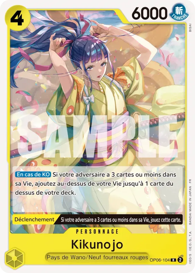 Kikunojo — carte One Piece TCG OP06-104 (Yamato)