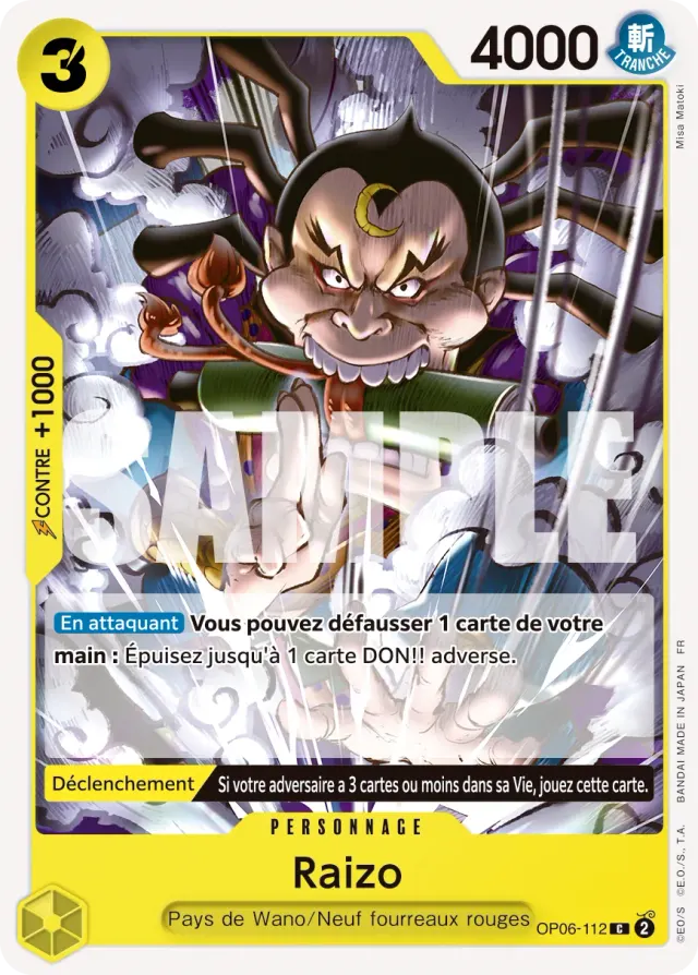 Raizo — carte One Piece TCG OP06-112 (Yamato)