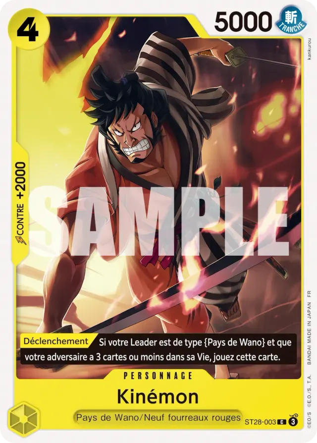 Kinémon — carte One Piece TCG ST28-003 (Yamato)