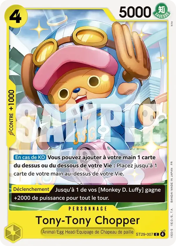 Tony-Tony Chopper — carte One Piece TCG ST29-007 (Egg Head)