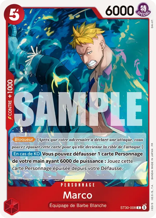 Marco — carte One Piece TCG ST30-008 (Luffy et Ace)