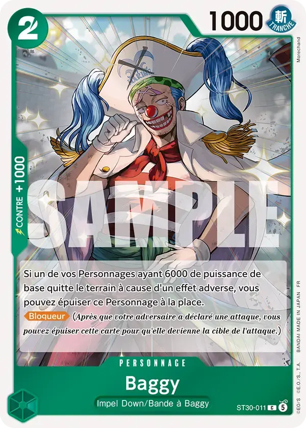 Baggy — carte One Piece TCG ST30-011 (Luffy et Ace)
