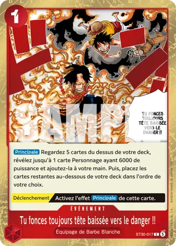Tu fonces toujours tête baissée vers le danger !!