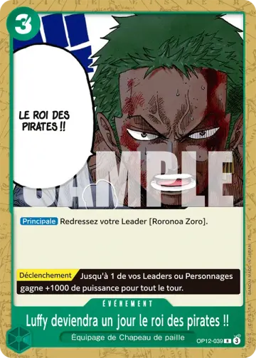 Luffy deviendra un jour le roi des pirates !!