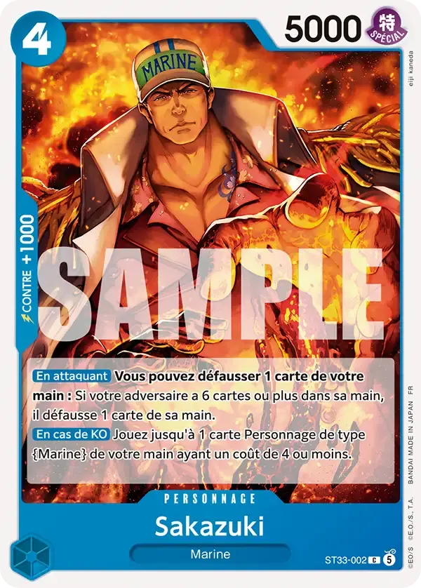 Sakazuki — carte One Piece TCG ST33-002 (Kuzan)