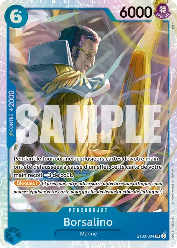 Borsalino — carte One Piece TCG ST33-004 (Kuzan)