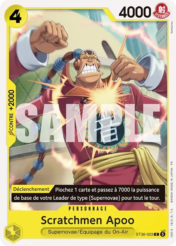 Scratchmen Apoo — carte One Piece TCG ST36-003 (Eustass "Captain" Kidd)