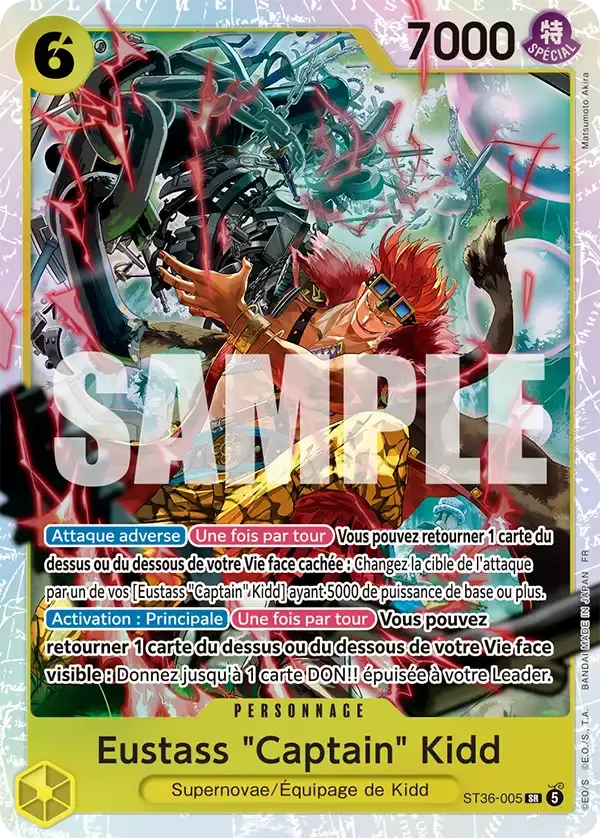 Eustass "Captain" Kidd — carte One Piece TCG ST36-005 (Eustass "Captain" Kidd)